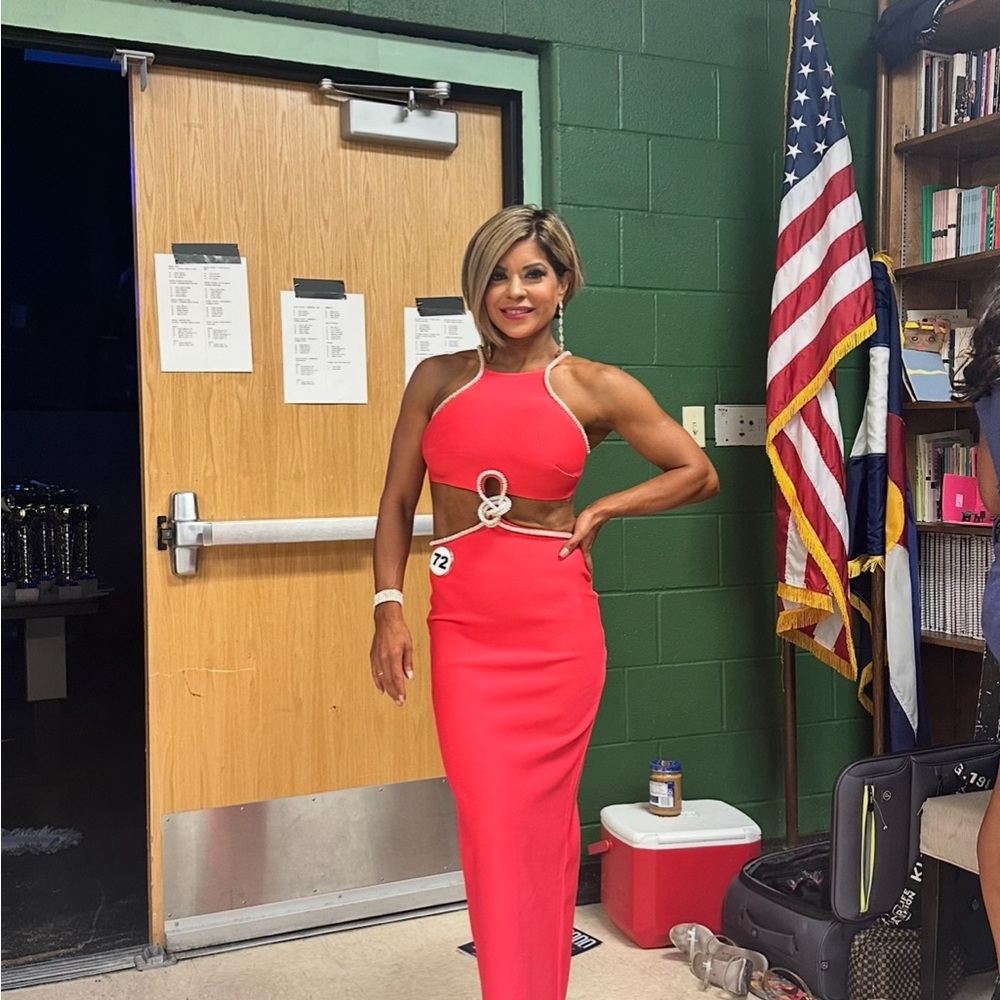 Fashion Nova Vibrant Coral Skirt Set